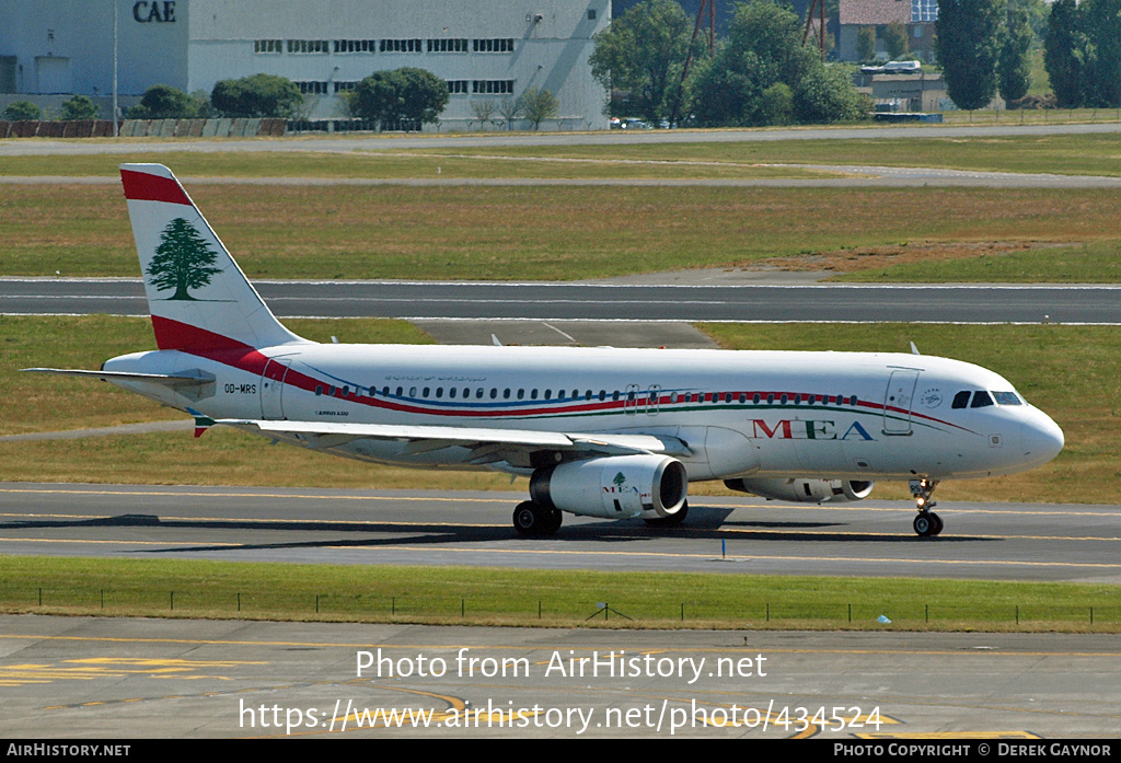 Aircraft Photo of OD-MRS | Airbus A320-232 | MEA - Middle East Airlines | AirHistory.net #434524