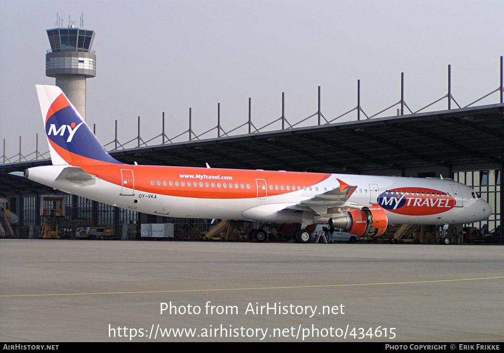 Aircraft Photo of OY-VKA | Airbus A321-211 | MyTravel Airways | AirHistory.net #434615