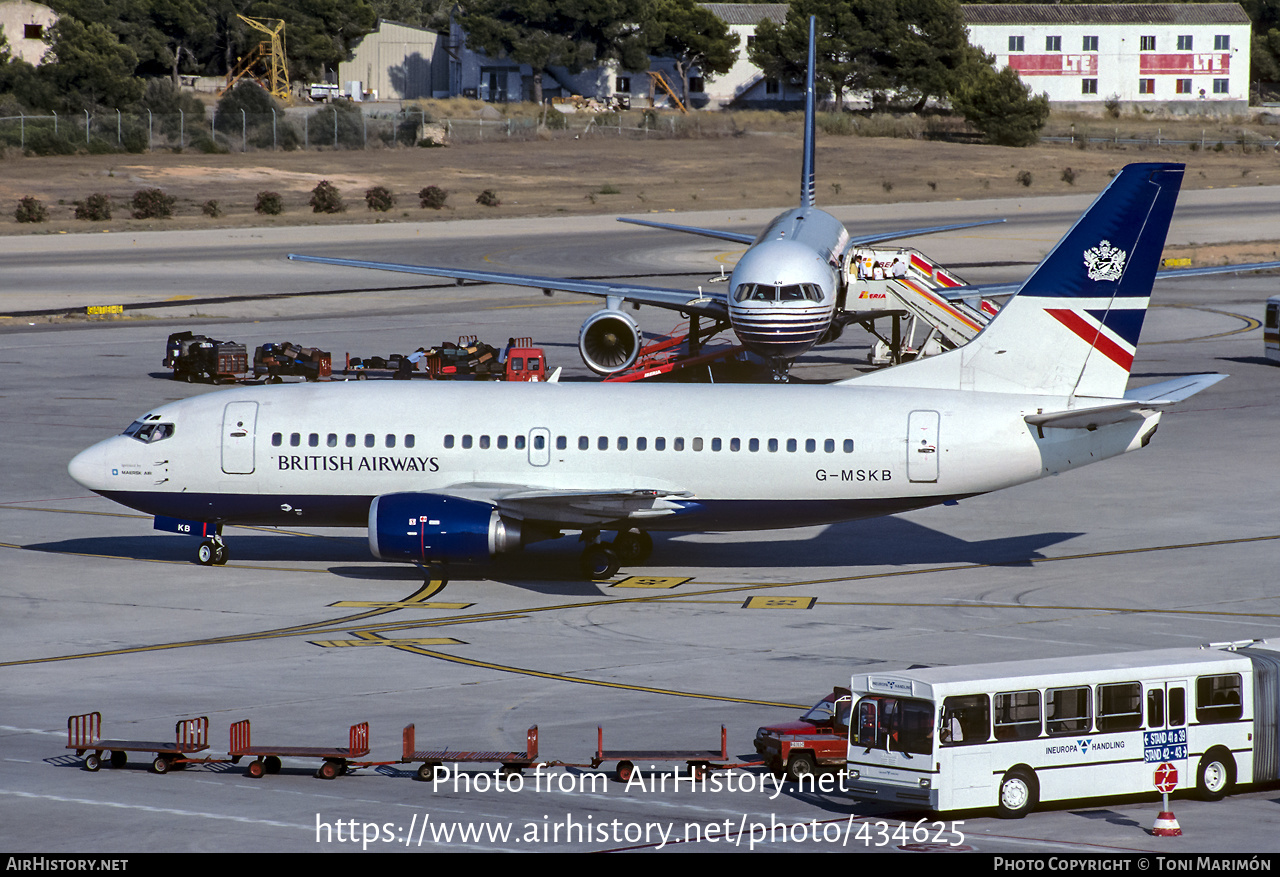 Aircraft Photo of G-MSKB | Boeing 737-5L9 | British Airways | AirHistory.net #434625