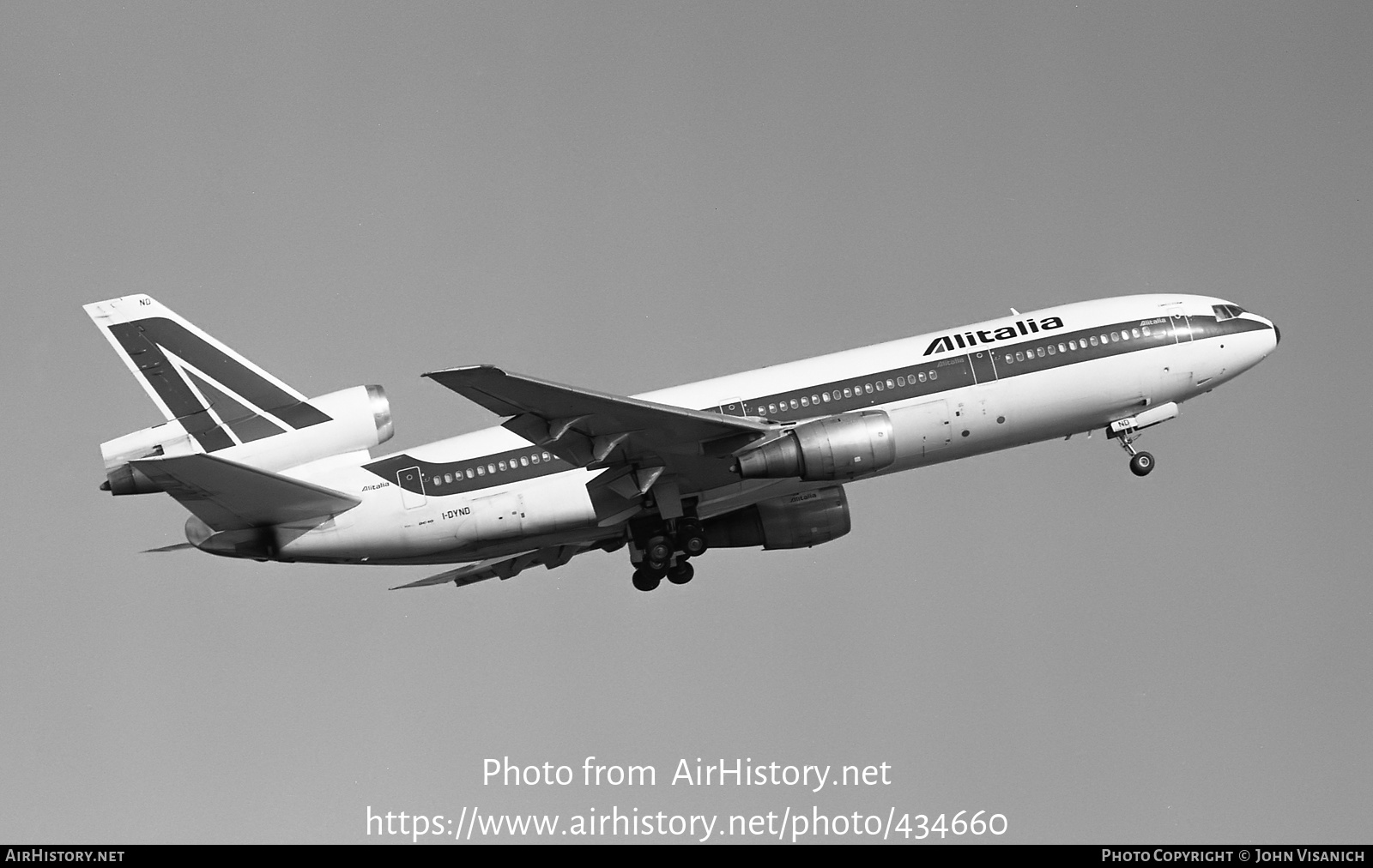 Aircraft Photo of I-DYND | McDonnell Douglas DC-10-30 | Alitalia | AirHistory.net #434660