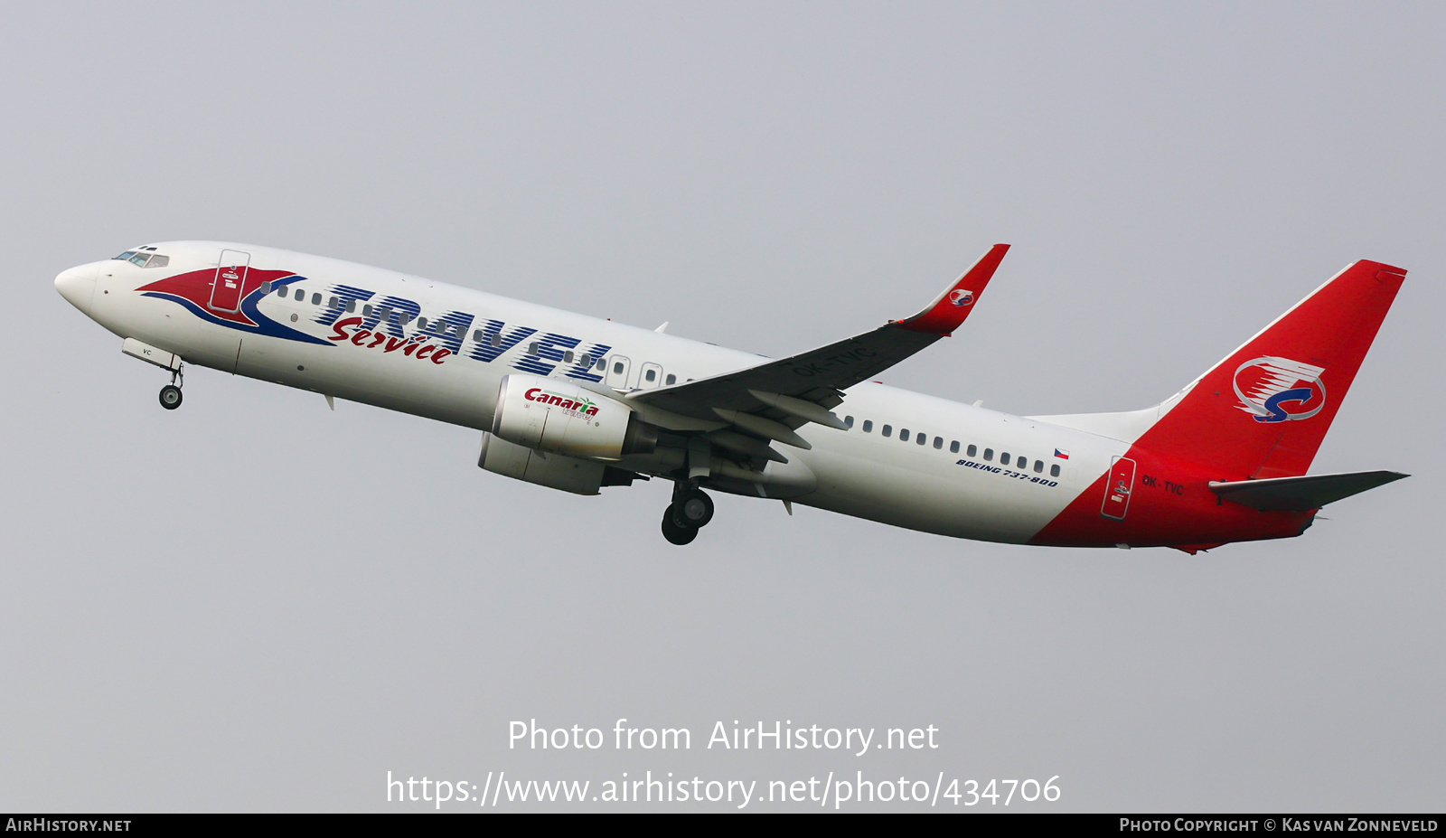 Aircraft Photo of OK-TVC | Boeing 737-86Q | Travel Service | AirHistory.net #434706