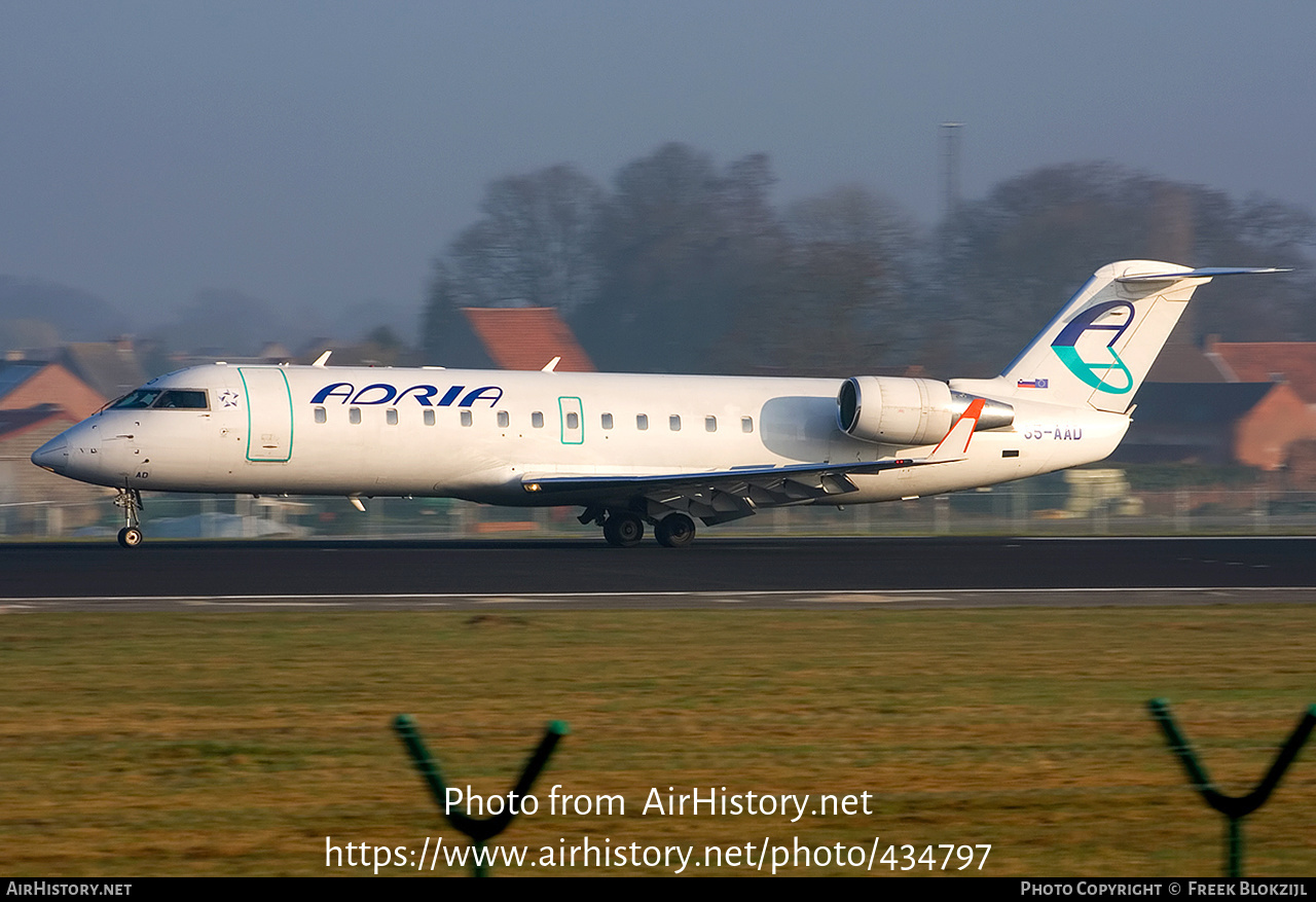 Aircraft Photo of S5-AAD | Bombardier CRJ-200LR (CL-600-2B19) | Adria Airways | AirHistory.net #434797