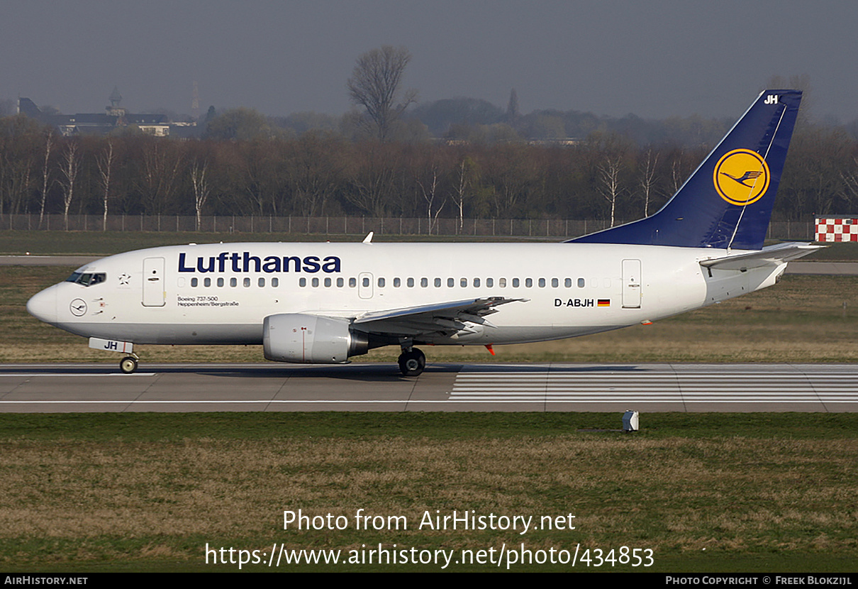 Aircraft Photo of D-ABJH | Boeing 737-530 | Lufthansa | AirHistory.net #434853