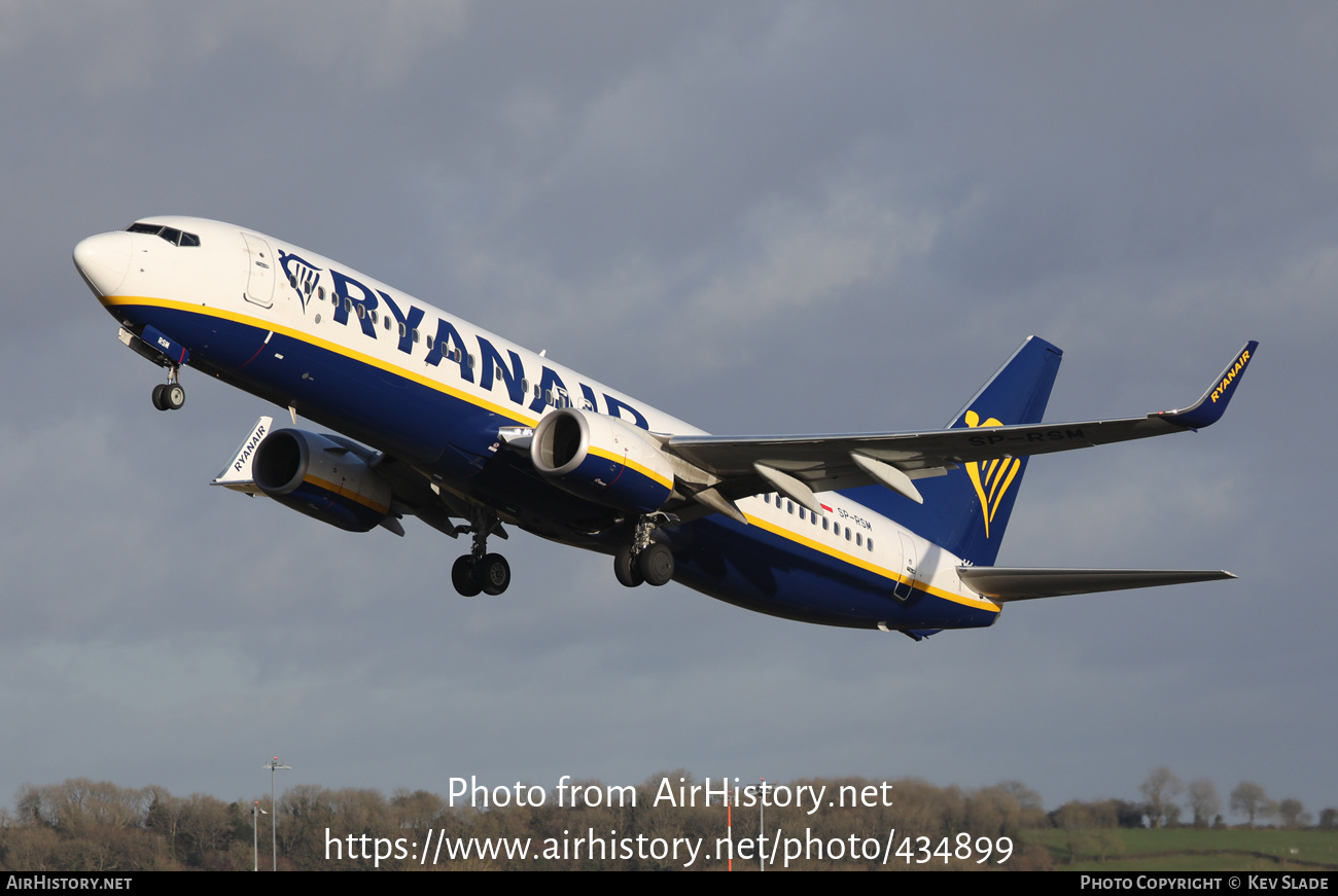 Aircraft Photo of SP-RSM | Boeing 737-800 | Ryanair | AirHistory.net #434899