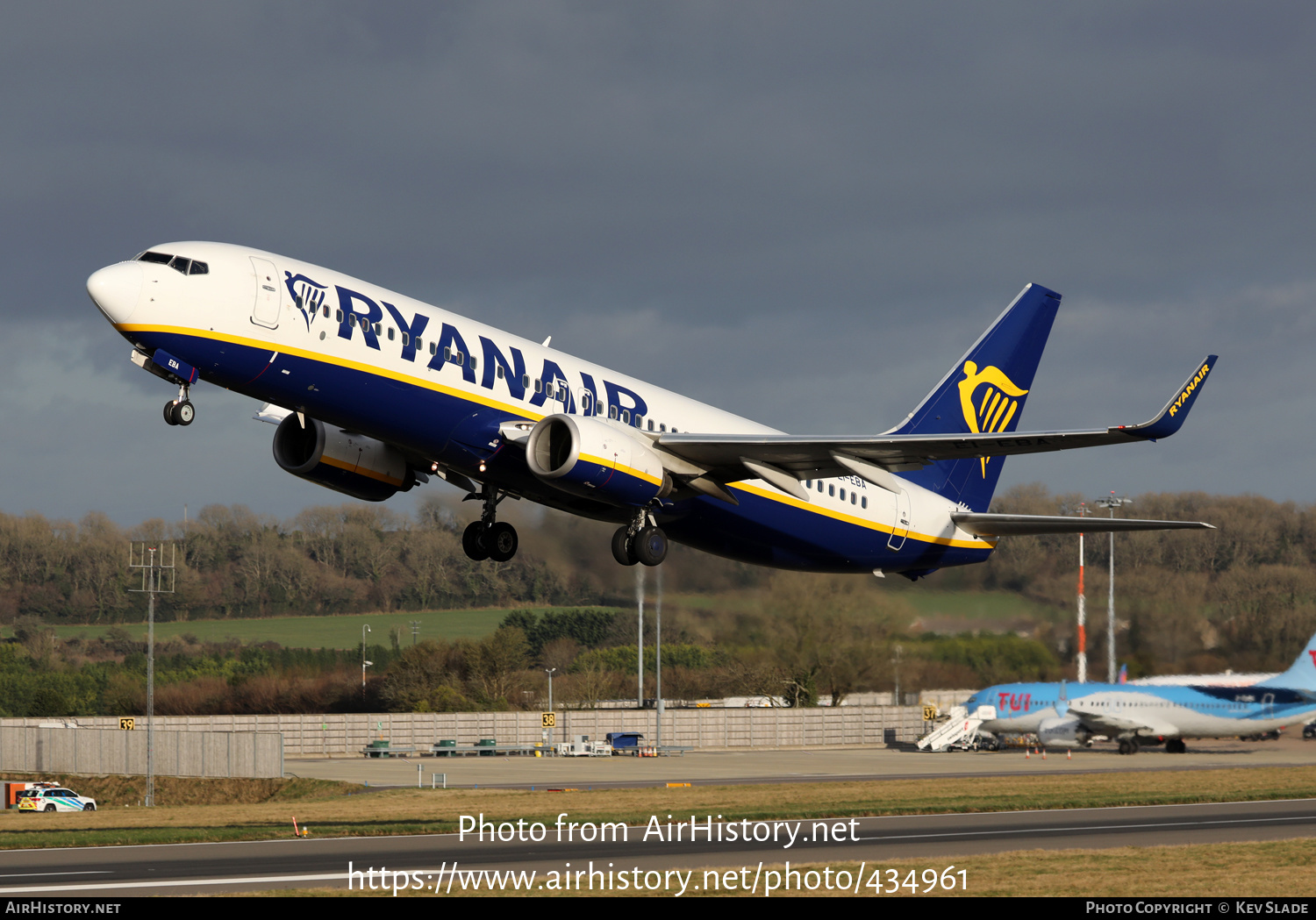 Aircraft Photo of EI-EBA | Boeing 737-8AS | Ryanair | AirHistory.net #434961