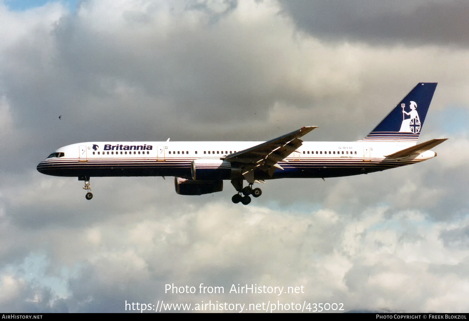 Aircraft Photo of G-BYAI | Boeing 757-204 | Britannia Airways | AirHistory.net #435002