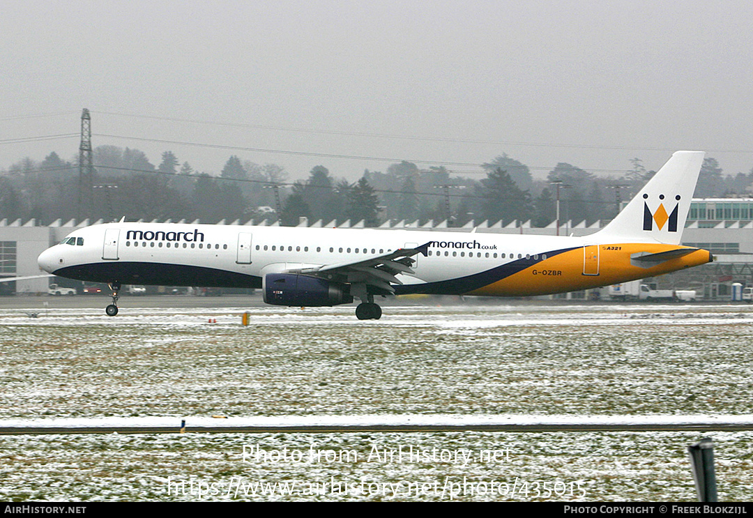 Aircraft Photo of G-OZBR | Airbus A321-231 | Monarch Airlines | AirHistory.net #435015