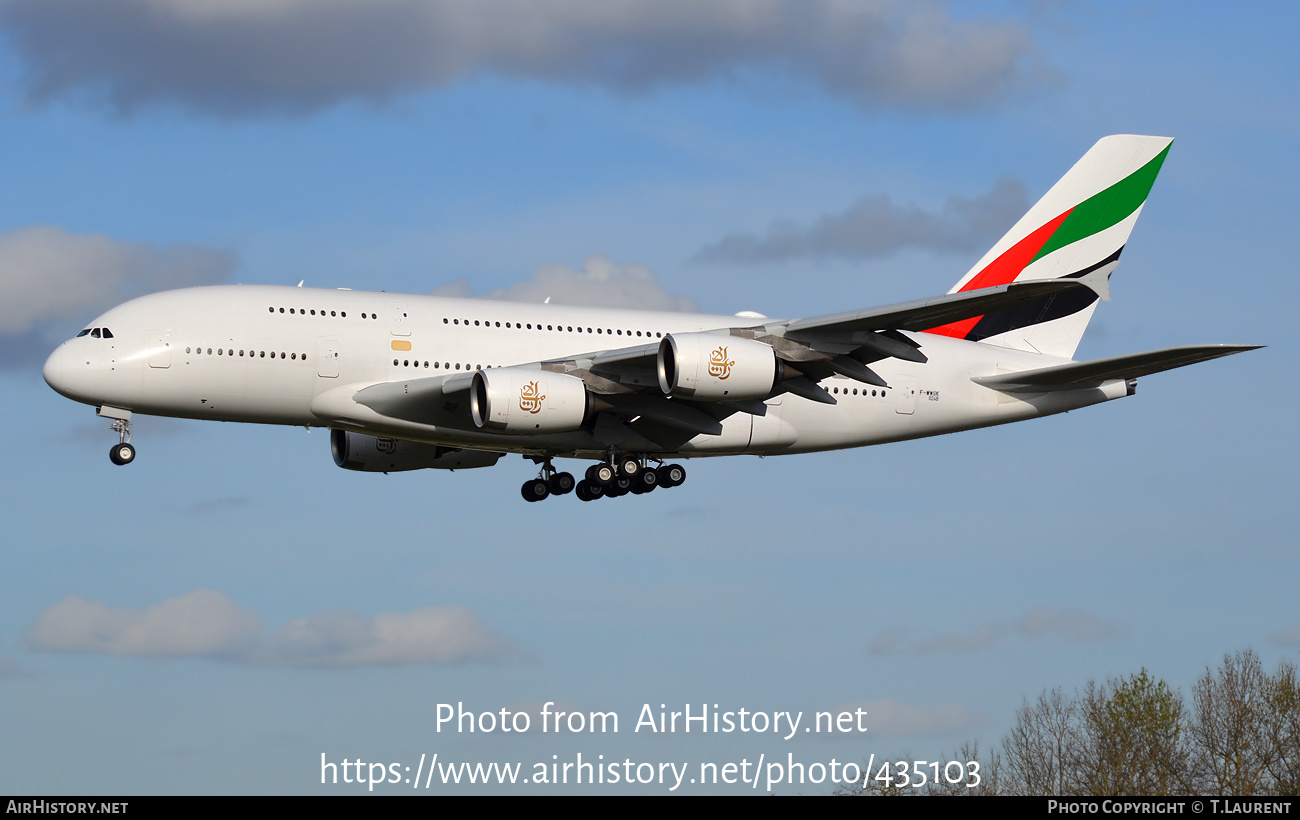 Aircraft Photo of F-WWSK | Airbus A380-842 | Emirates | AirHistory.net #435103