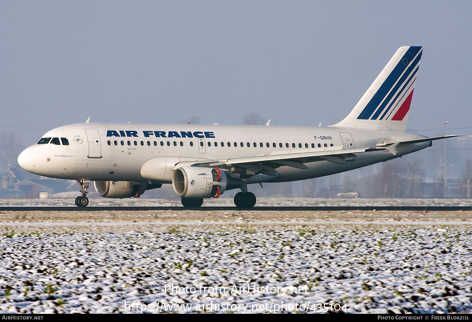 Aircraft Photo of F-GRHV | Airbus A319-111 | Air France | AirHistory.net #435104