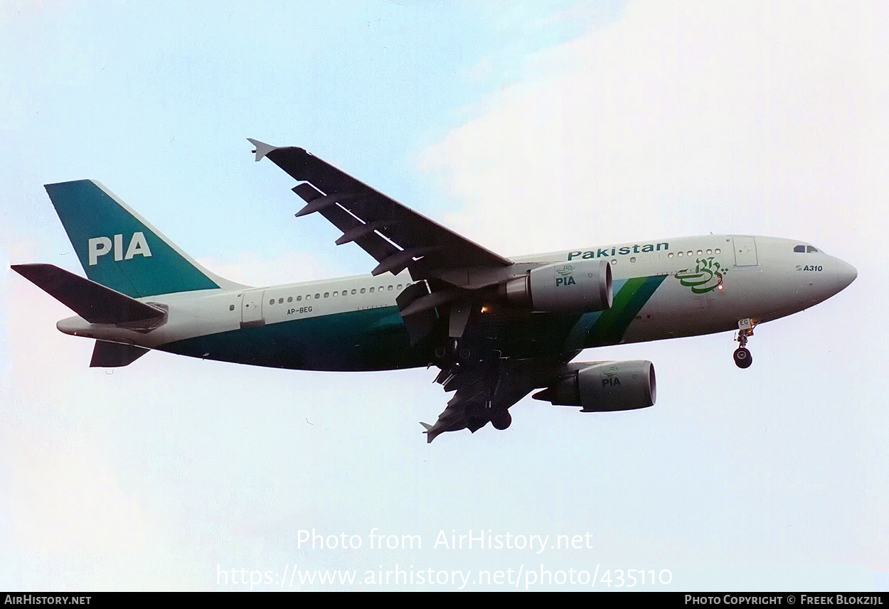 Aircraft Photo of AP-BEG | Airbus A310-308 | Pakistan International Airlines - PIA | AirHistory.net #435110