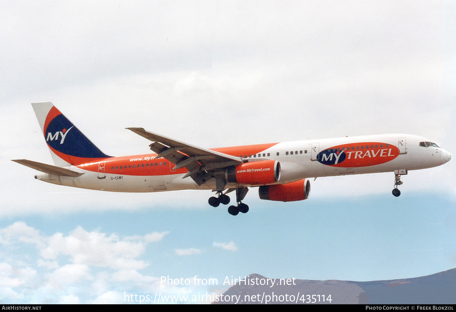 Aircraft Photo of G-CCMY | Boeing 757-23A | MyTravel Airways | AirHistory.net #435114