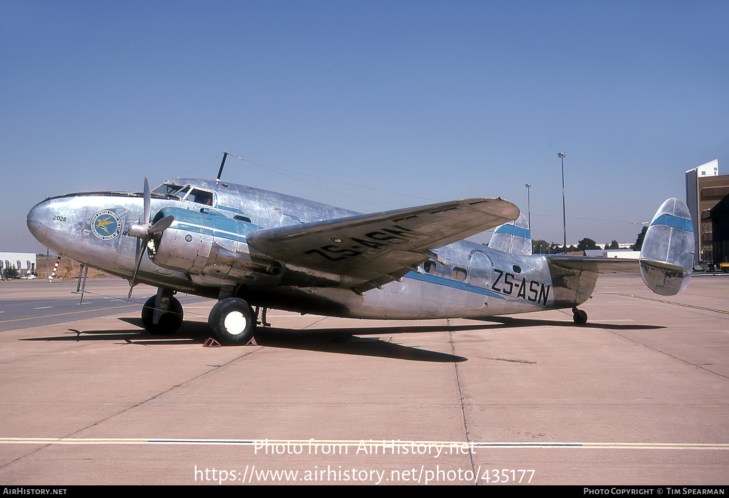 Aircraft Photo of ZS-ASN / 2026 | Lockheed 18-08 Lodestar | South African Airways - Suid-Afrikaanse Lugdiens | AirHistory.net #435177