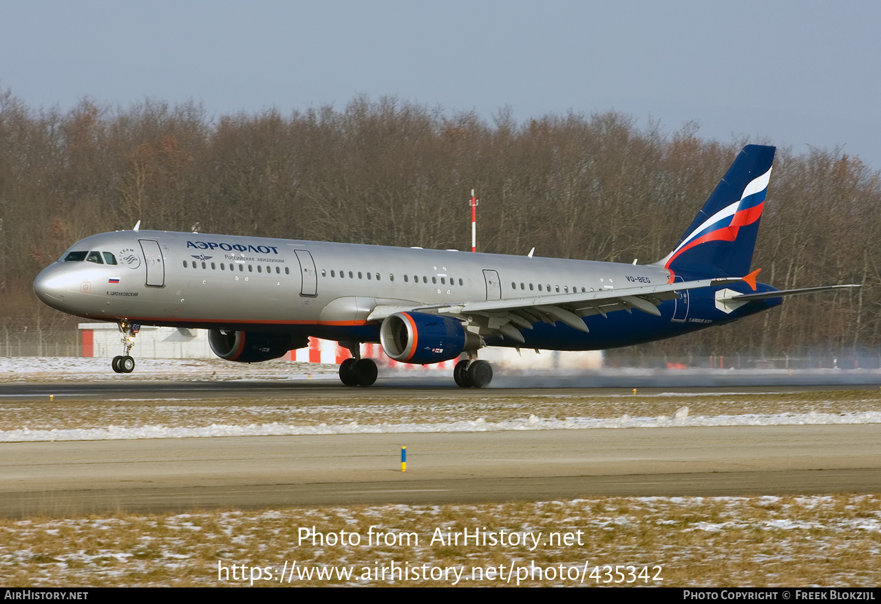 Aircraft Photo of VQ-BEG | Airbus A321-211 | Aeroflot - Russian Airlines | AirHistory.net #435342