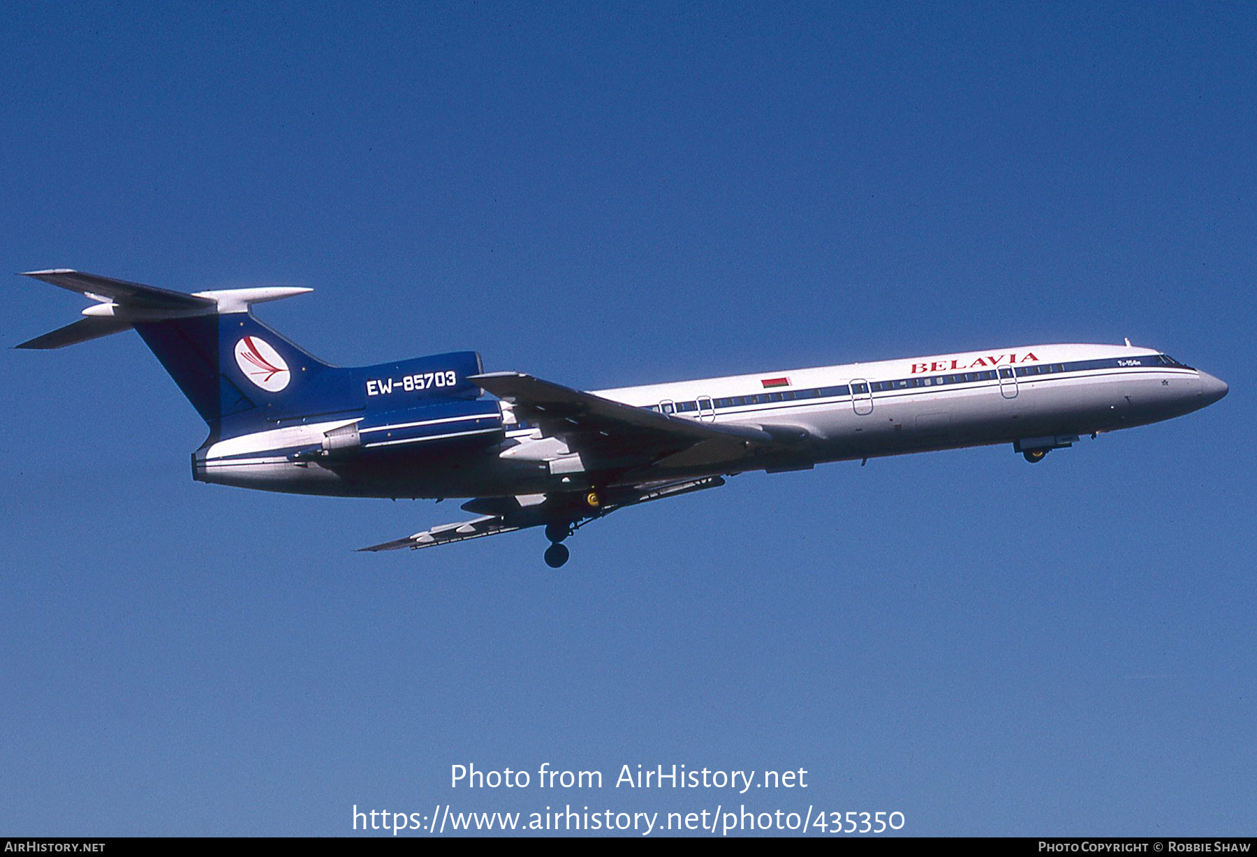 Aircraft Photo of EW-85703 | Tupolev Tu-154M | Belavia | AirHistory.net #435350