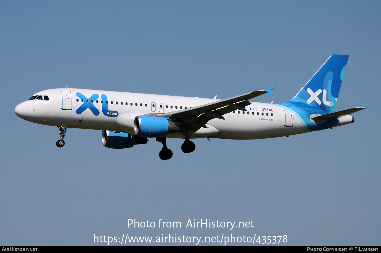 Aircraft Photo of F-GKHK | Airbus A320-212 | XL Airways | AirHistory.net #435378