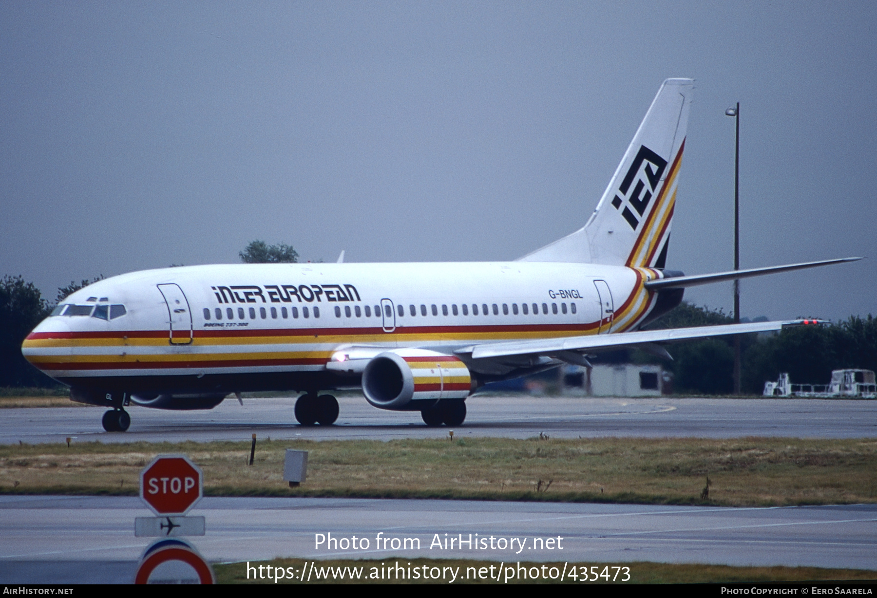 Aircraft Photo of G-BNGL | Boeing 737-3Y0 | Inter European Airways - IEA | AirHistory.net #435473