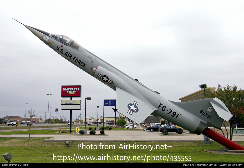 Aircraft Photo of 56-791 / 60791 | Lockheed F-104A Starfighter | USA - Air Force | AirHistory.net #435555