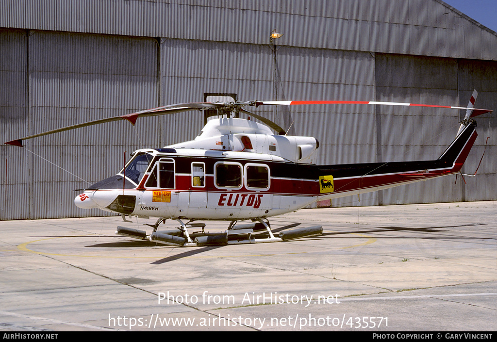 Aircraft Photo of N416EH | Bell 412 | Elitos | AirHistory.net #435571