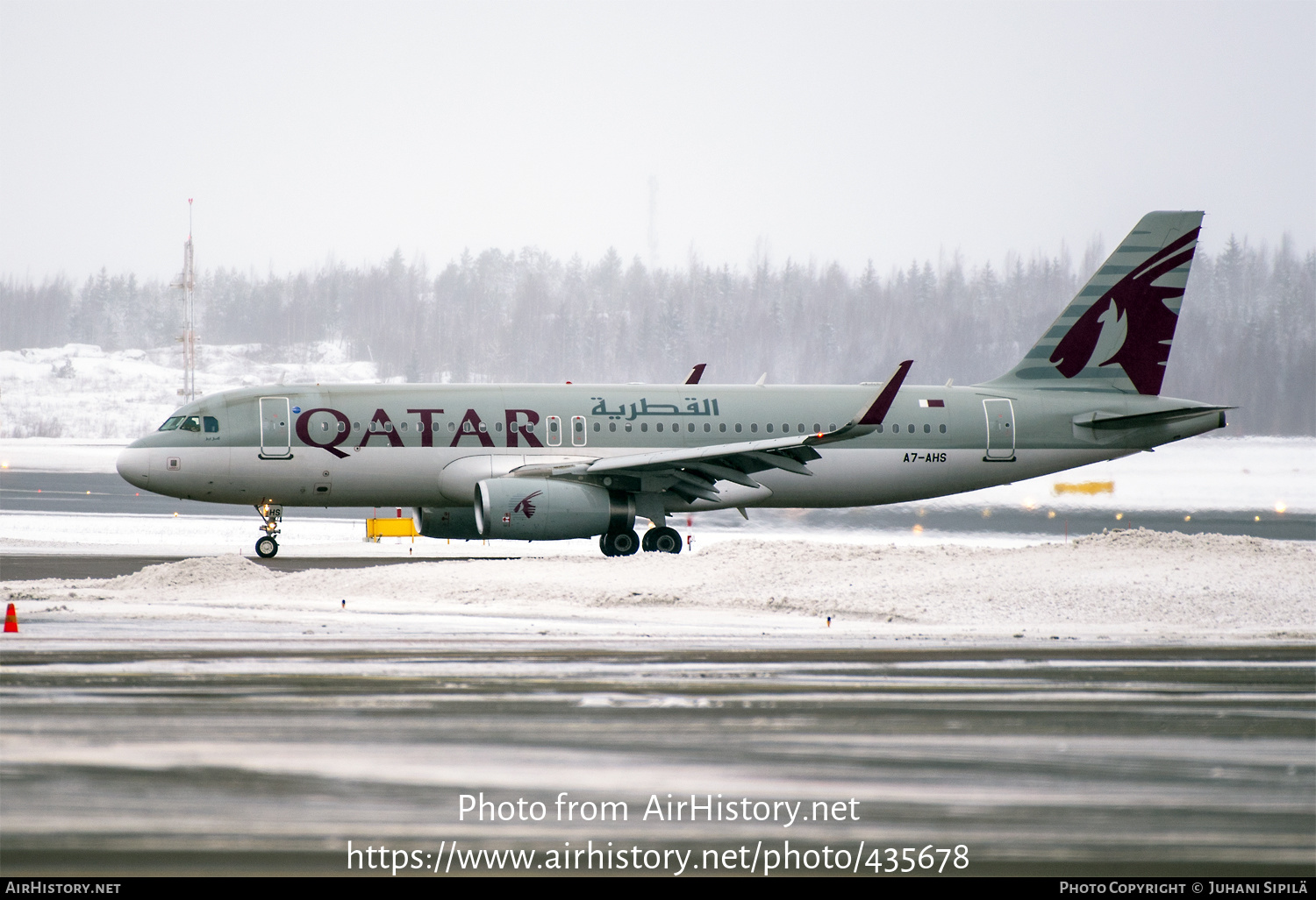 Aircraft Photo of A7-AHS | Airbus A320-232 | Qatar Airways | AirHistory.net #435678