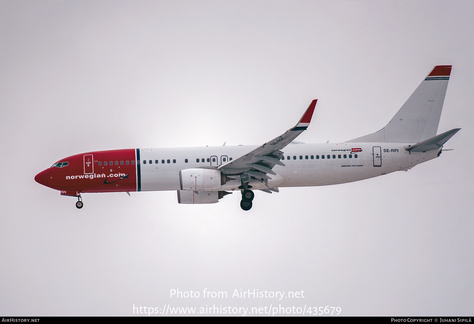 Aircraft Photo of SE-RPI | Boeing 737-8JP | Norwegian | AirHistory.net #435679