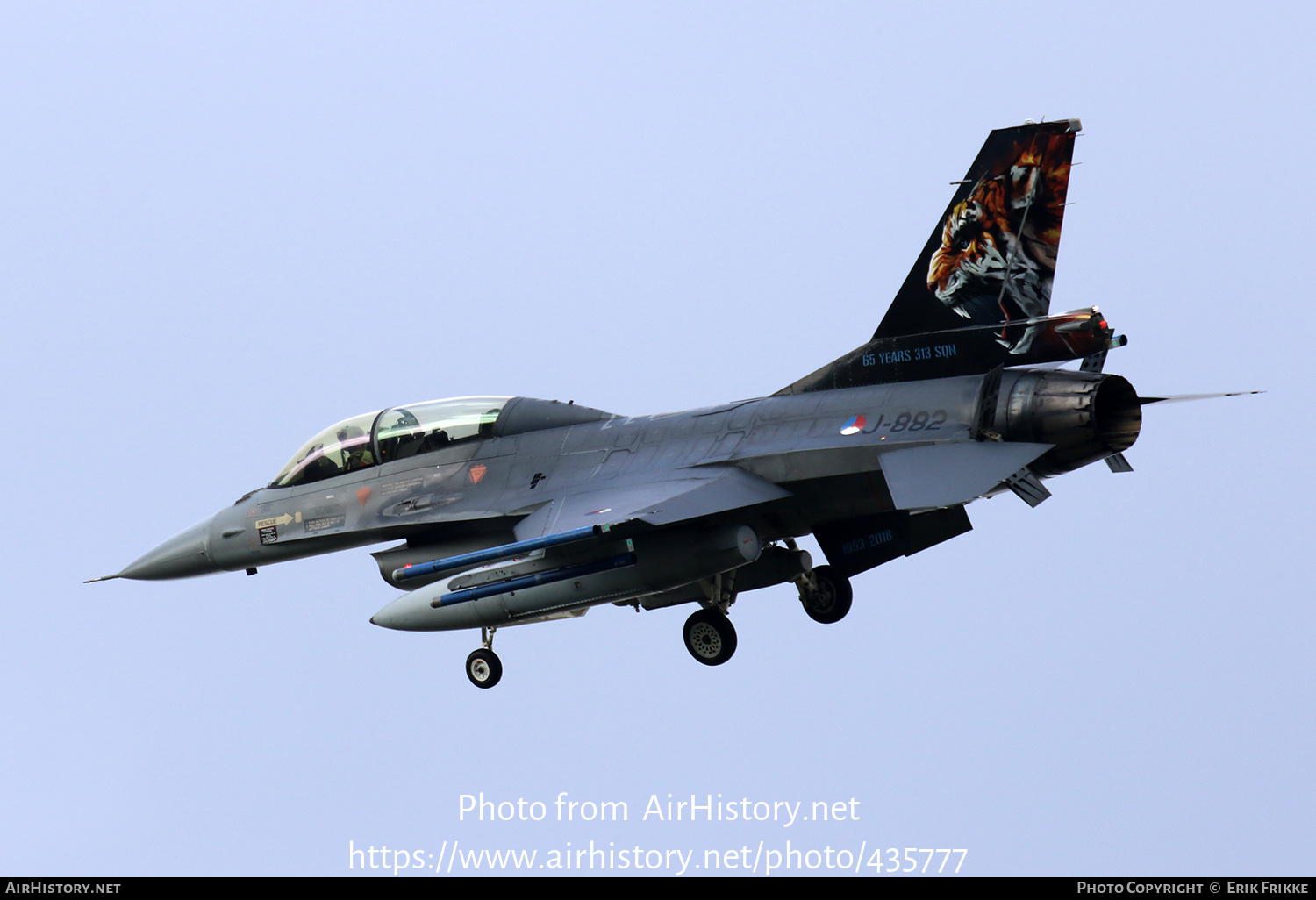 Aircraft Photo of J-882 | General Dynamics F-16BM Fighting Falcon | Netherlands - Air Force | AirHistory.net #435777