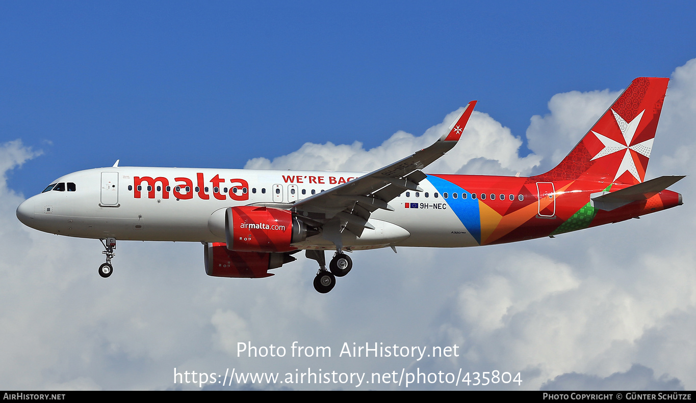 Aircraft Photo of 9H-NEC | Airbus A320-251N | Air Malta | AirHistory.net #435804