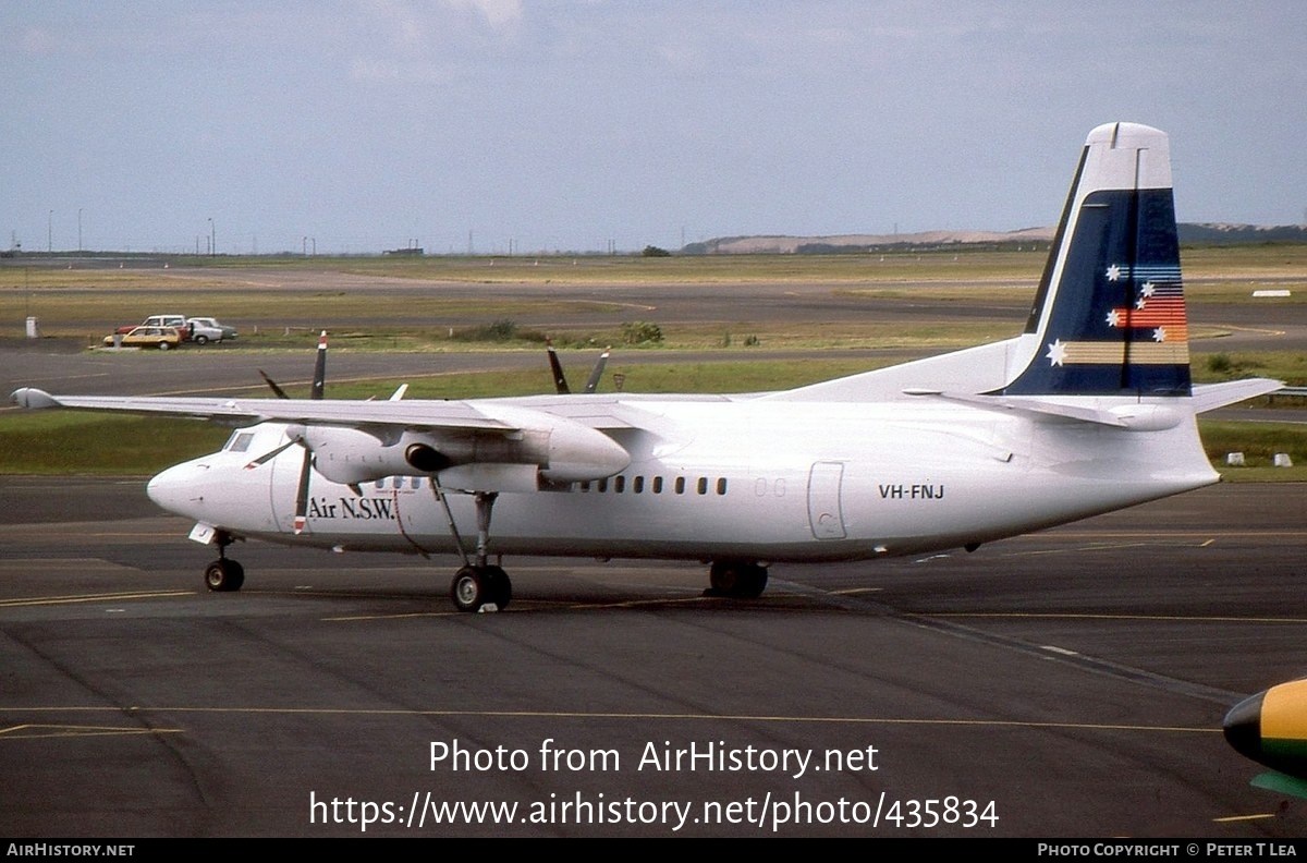 Aircraft Photo of VH-FNJ | Fokker 50 | Air NSW | AirHistory.net #435834