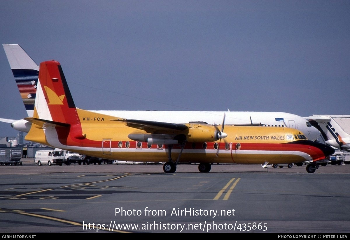 Aircraft Photo of VH-FCA | Fokker F27-500F Friendship | Air New South Wales | AirHistory.net #435865