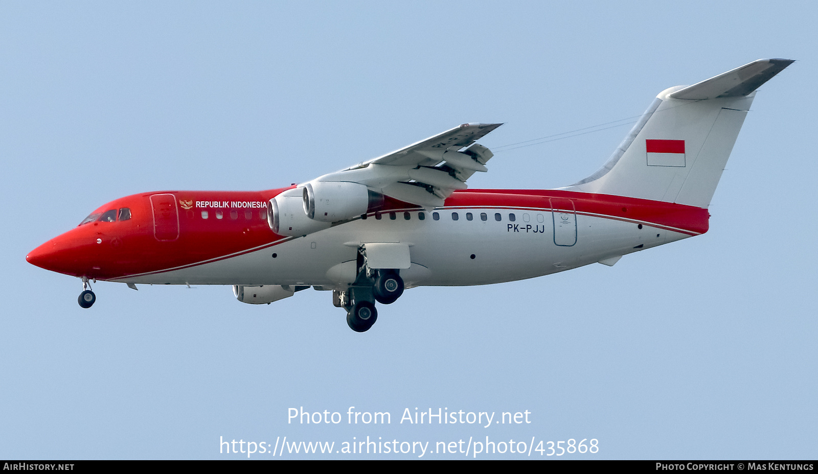 Aircraft Photo of PK-PJJ | BAE Systems Avro 146-RJ85 | Republik Indonesia | AirHistory.net #435868