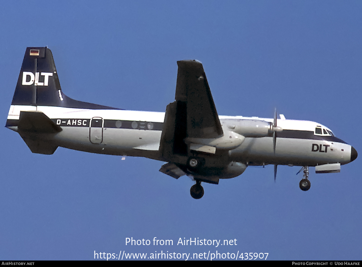 Aircraft Photo of D-AHSC | British Aerospace BAe-748 Srs2B/378 | DLT - Deutsche Luftverkehrsgesellschaft | AirHistory.net #435907