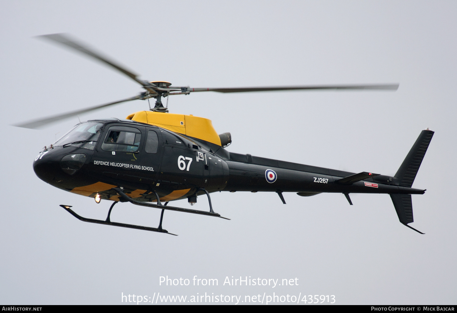 Aircraft Photo of ZJ267 | Eurocopter AS-350BB Squirrel HT1 | UK - Air Force | AirHistory.net #435913