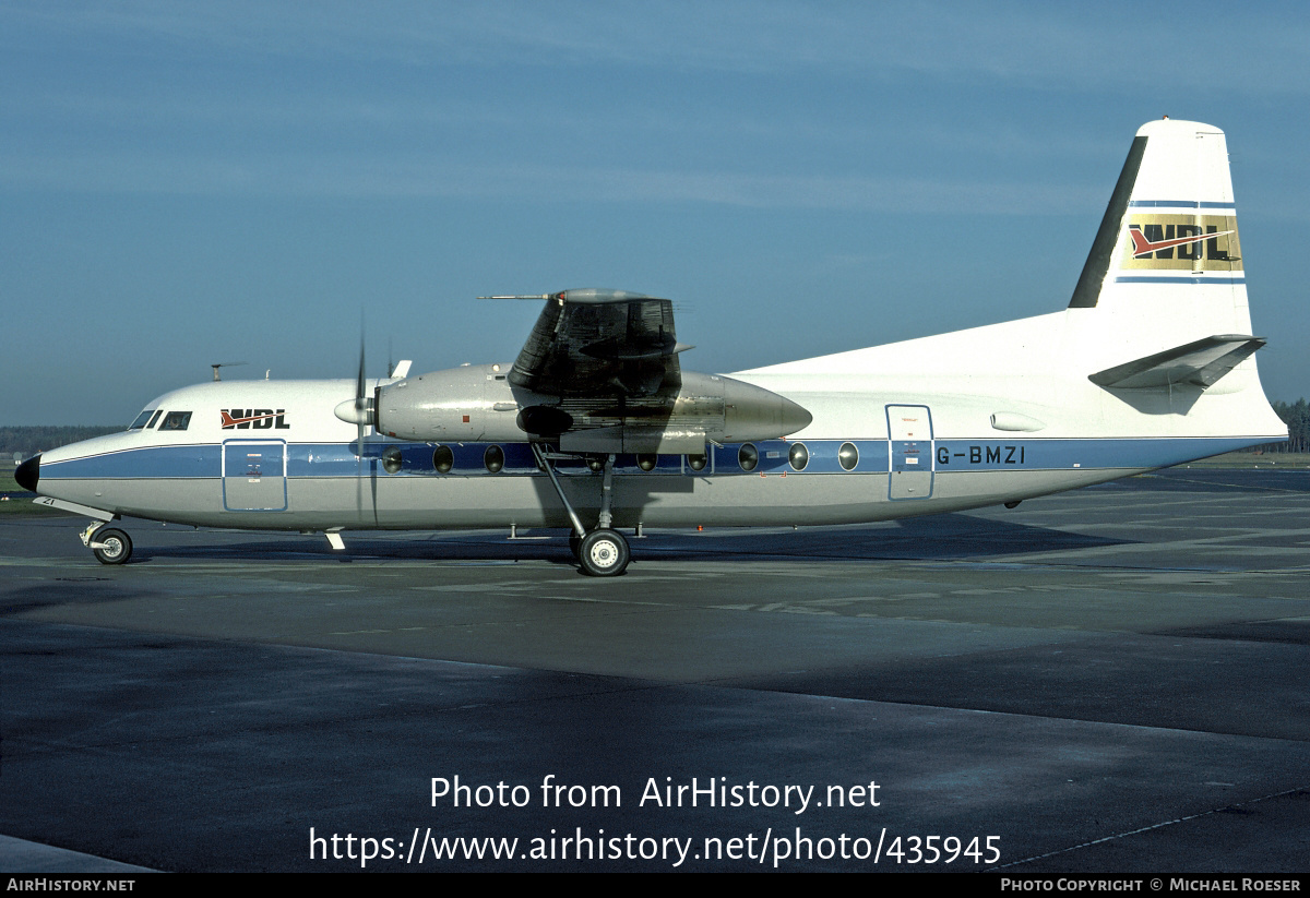 Aircraft Photo of G-BMZI | Fokker F27-100 Friendship | WDL Aviation | AirHistory.net #435945