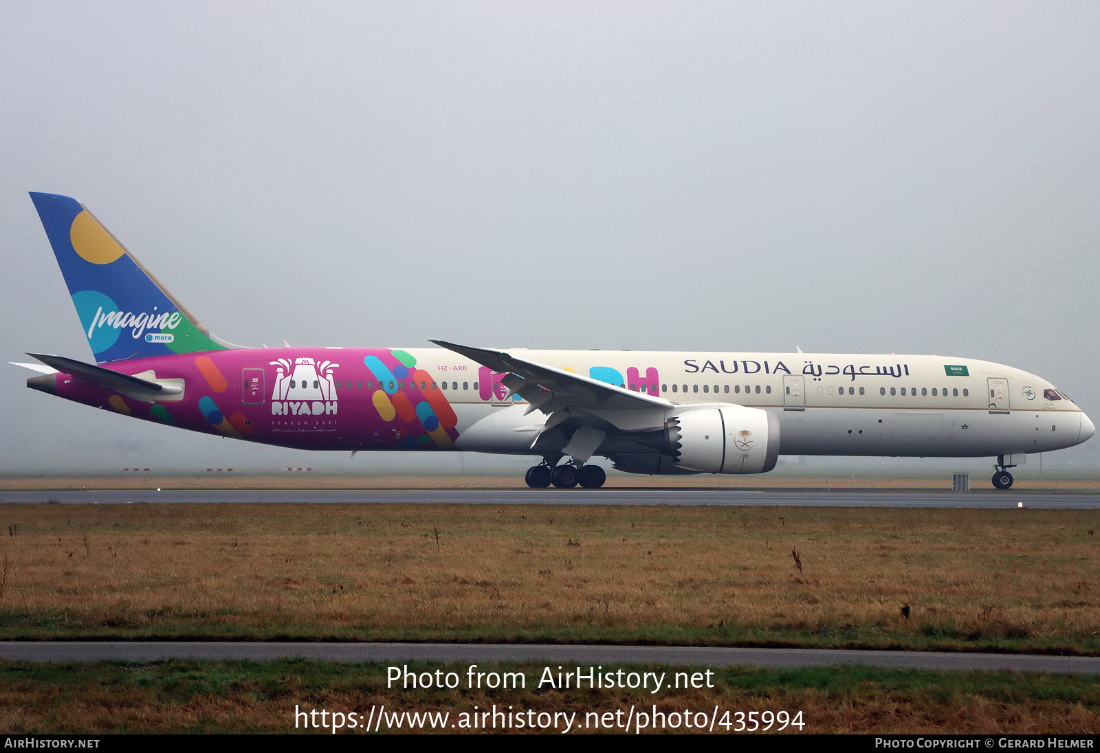 Aircraft Photo of HZ-ARB | Boeing 787-9 Dreamliner | Saudia - Saudi Arabian Airlines | AirHistory.net #435994