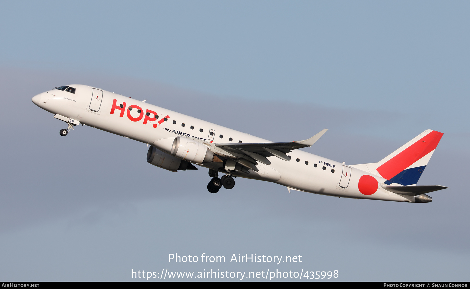 Aircraft Photo of F-HBLF | Embraer 190LR (ERJ-190-100LR) | Hop! | AirHistory.net #435998