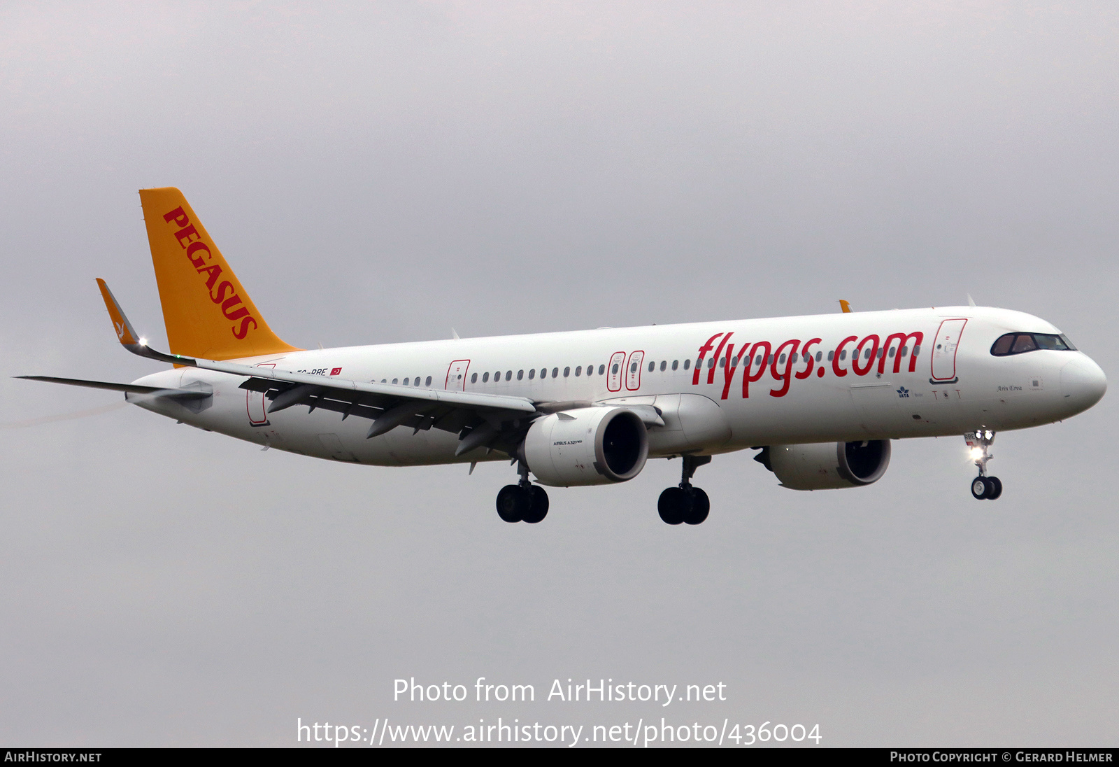 Aircraft Photo of TC-RBE | Airbus A321-251NX | Pegasus Airlines | AirHistory.net #436004