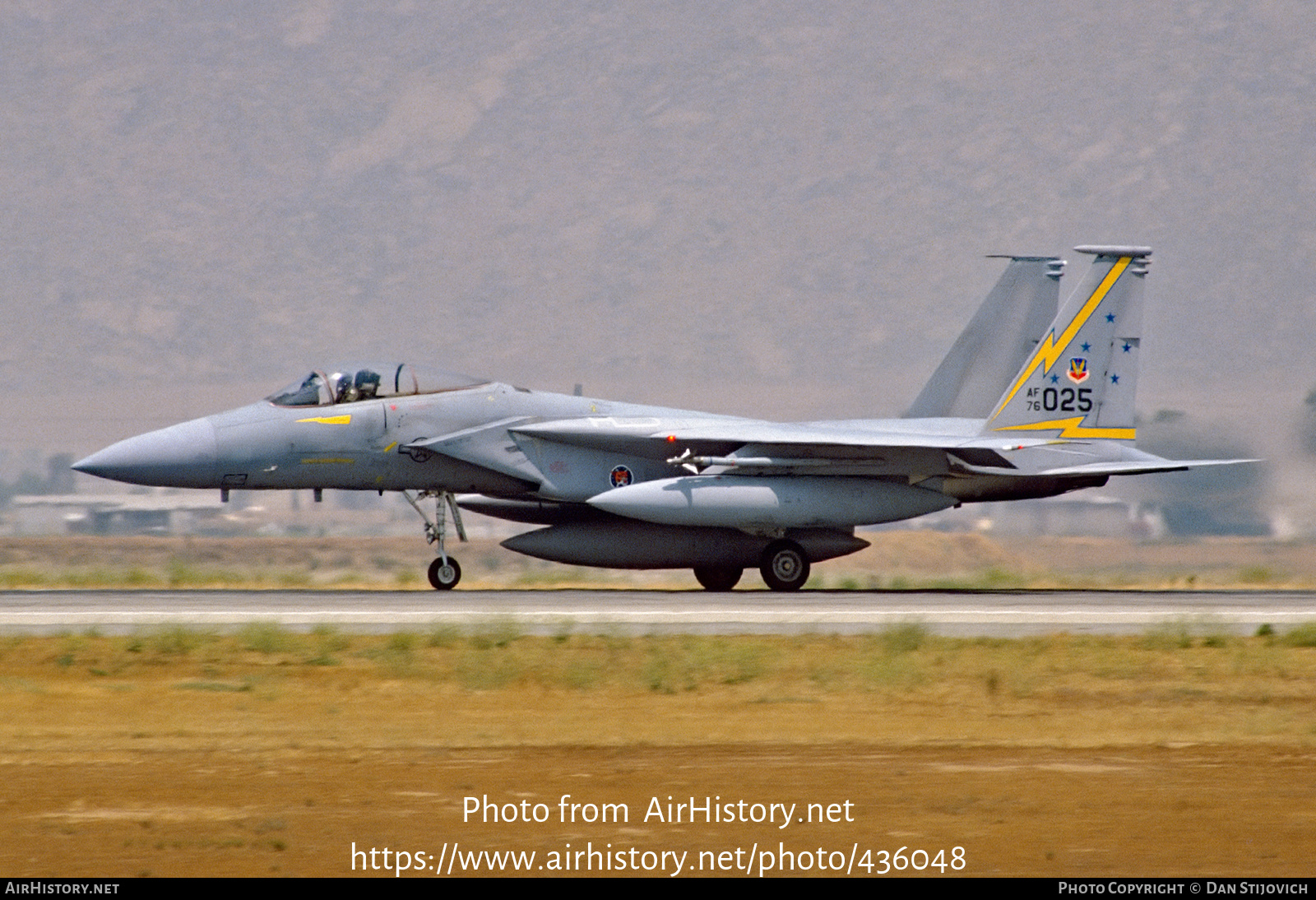 Aircraft Photo of 76-0025 / AF76-025 | McDonnell Douglas F-15A Eagle | USA - Air Force | AirHistory.net #436048