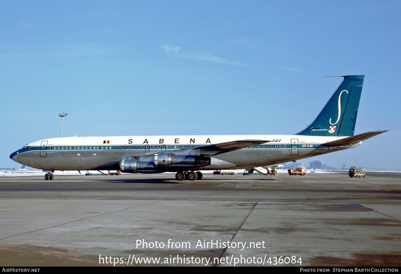 Aircraft Photo of OO-SJM | Boeing 707-329C | Sabena | AirHistory.net #436084