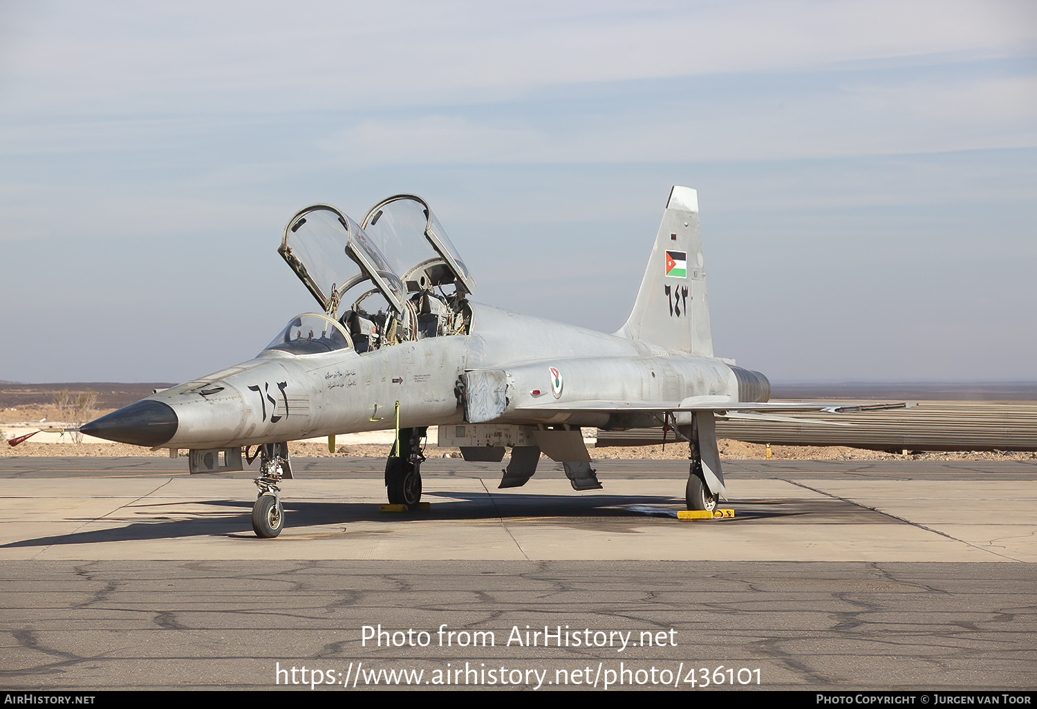 Aircraft Photo of 643 | Northrop F-5F Tiger II | Jordan - Air Force | AirHistory.net #436101