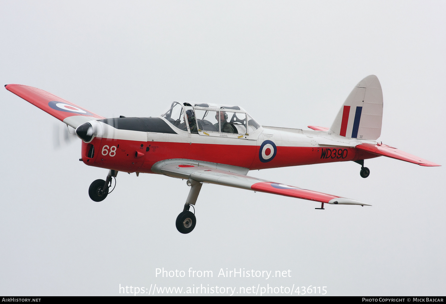 Aircraft Photo of G-BWNK / WD390 | De Havilland DHC-1 Chipmunk Mk22 | UK - Air Force | AirHistory.net #436115