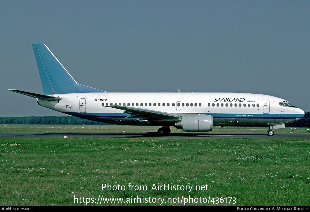 Aircraft Photo of OY-MMW | Boeing 737-3L9 | Saarland Airlines | AirHistory.net #436173