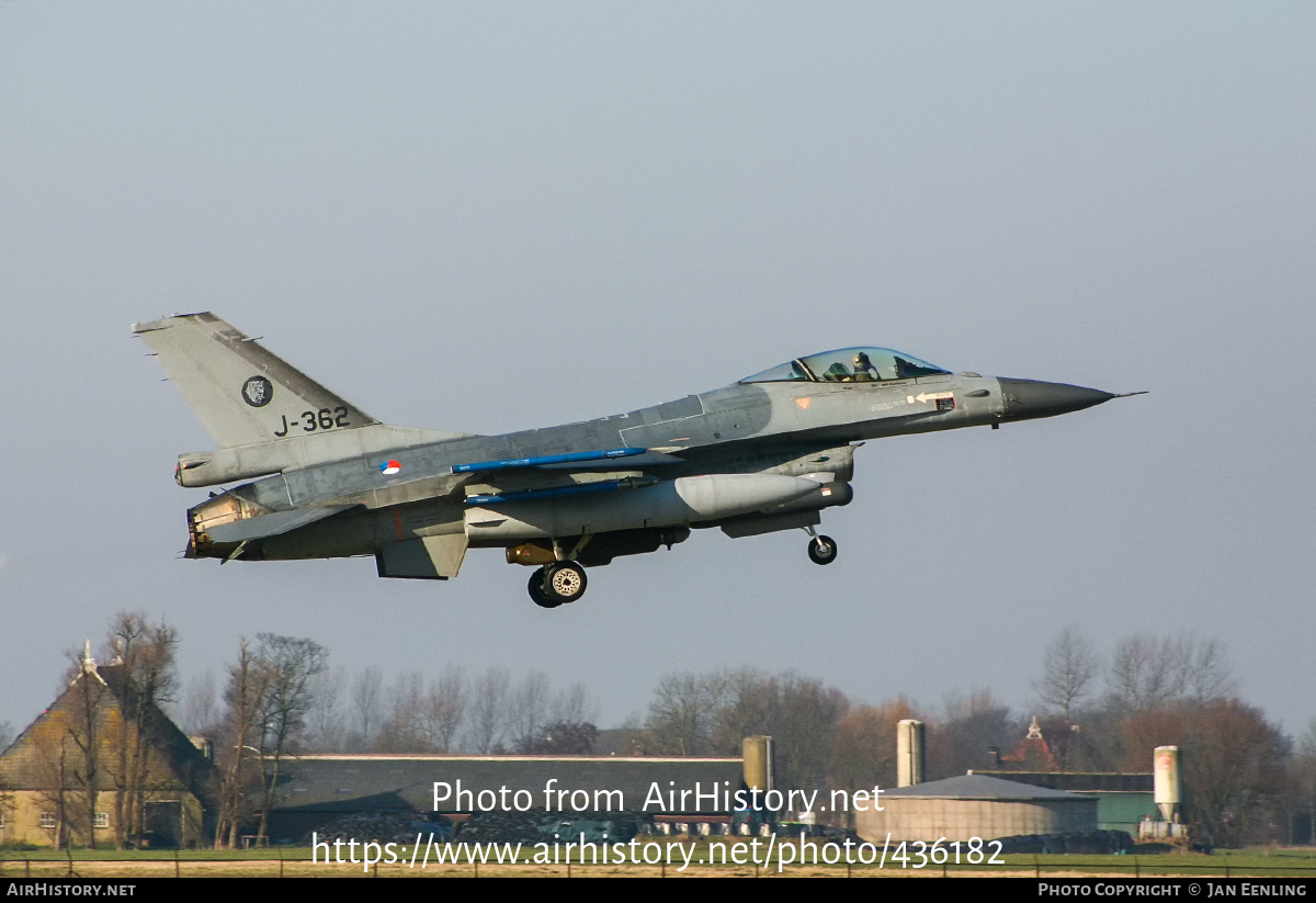 Aircraft Photo of J-362 | General Dynamics F-16AM Fighting Falcon | Netherlands - Air Force | AirHistory.net #436182