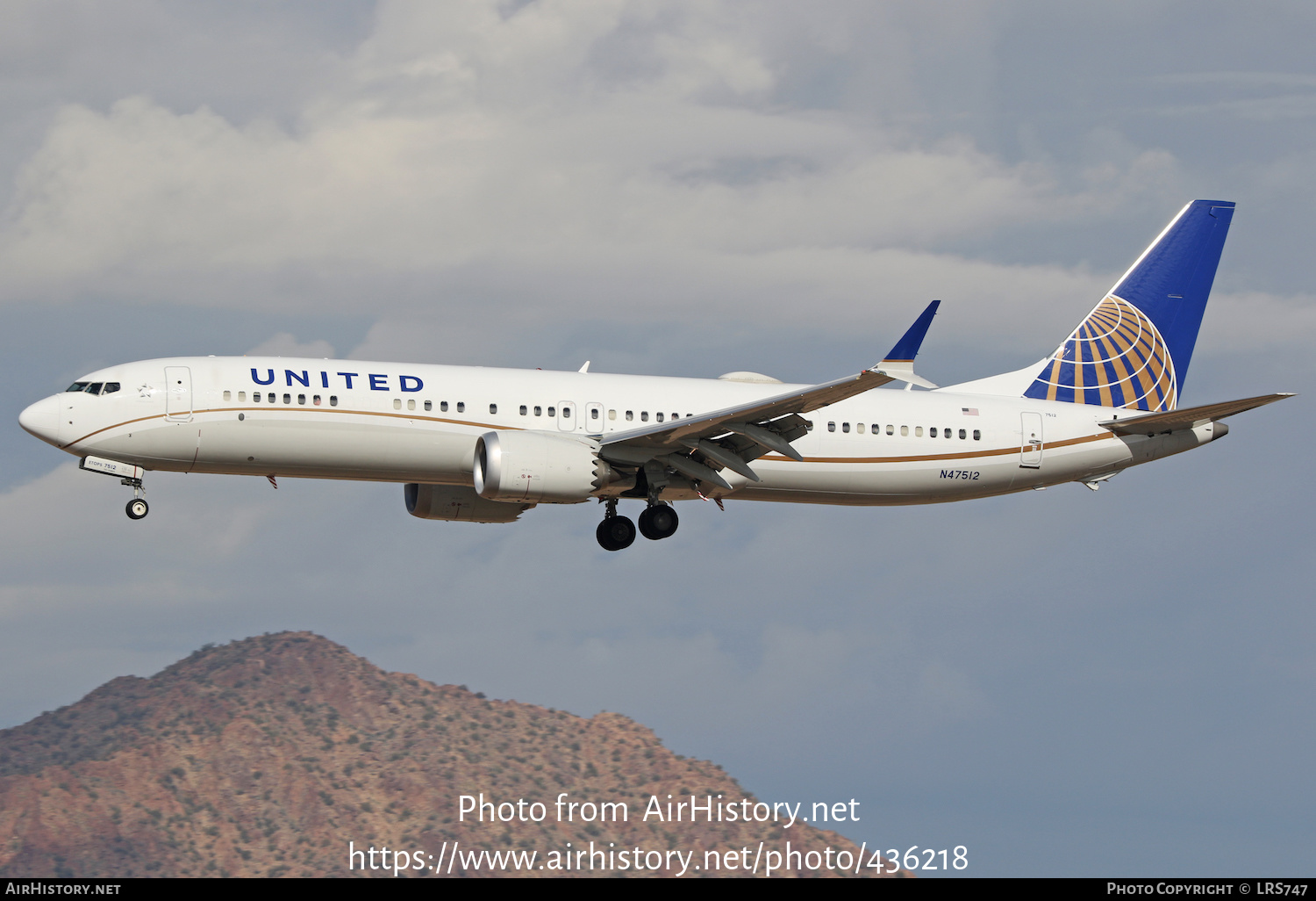 Aircraft Photo of N47512 | Boeing 737-9 Max 9 | United Airlines | AirHistory.net #436218