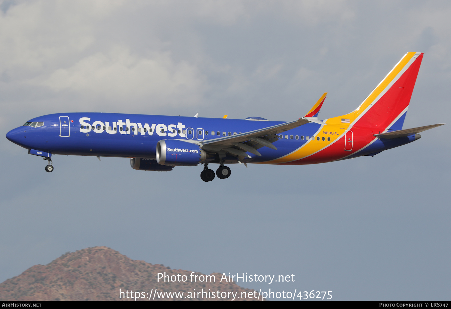 Aircraft Photo of N8807L | Boeing 737-8 Max 8 | Southwest Airlines | AirHistory.net #436275