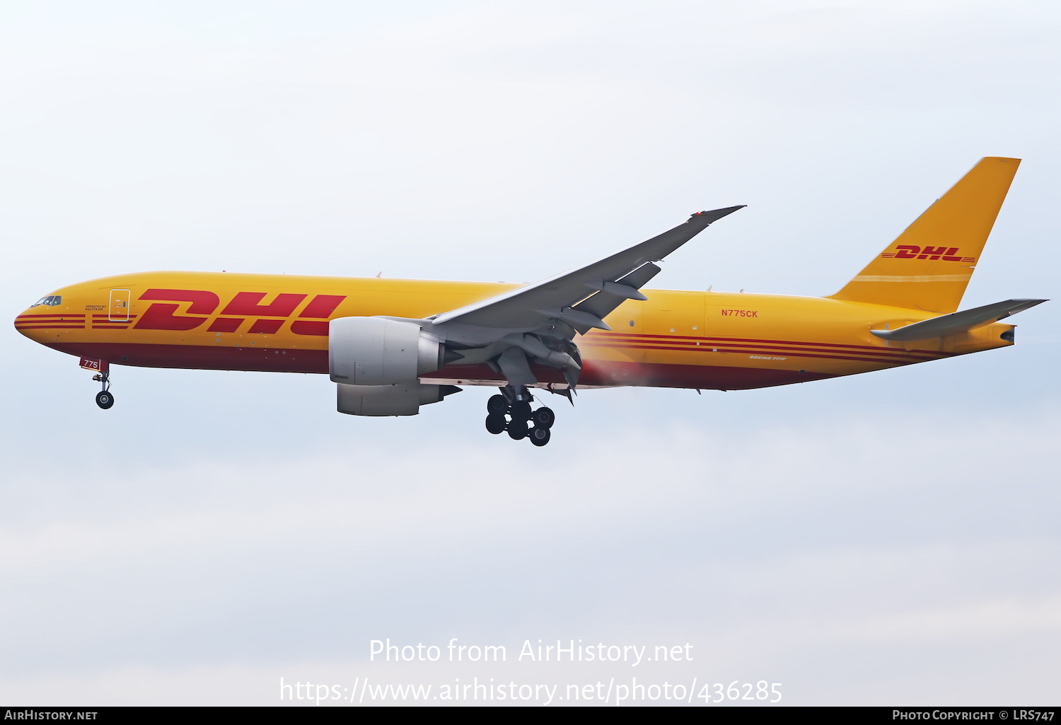 Aircraft Photo of N775CK | Boeing 777-F | DHL International | AirHistory.net #436285