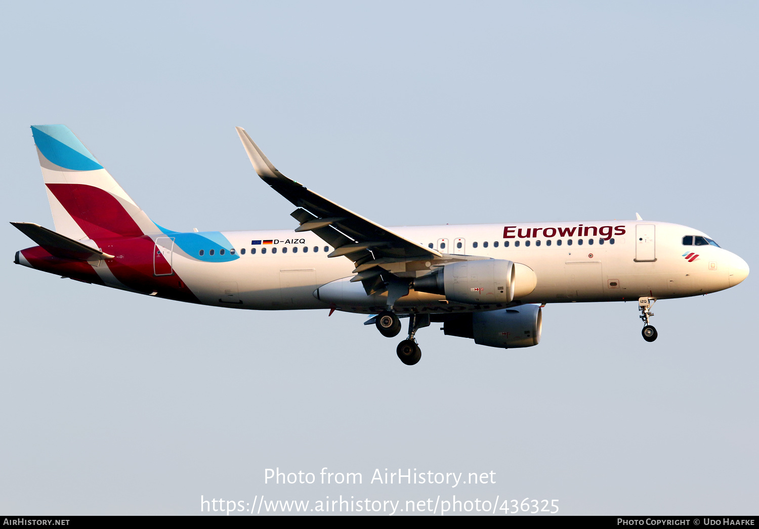 Aircraft Photo of D-AIZQ | Airbus A320-214 | Eurowings | AirHistory.net #436325