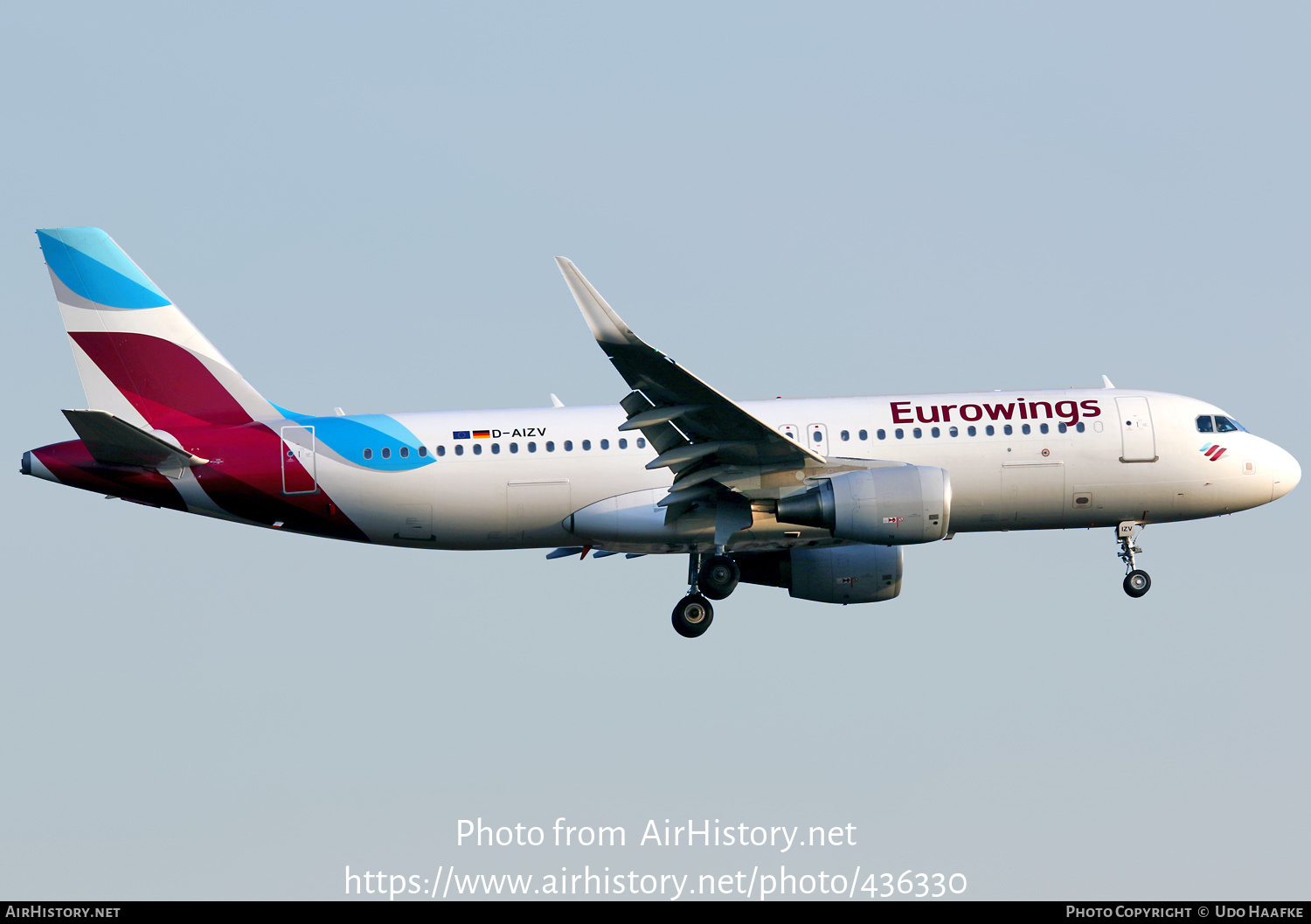 Aircraft Photo of D-AIZV | Airbus A320-214 | Eurowings | AirHistory.net #436330