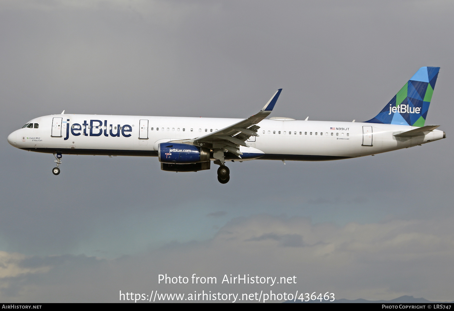 Aircraft Photo of N991JT | Airbus A321-231 | JetBlue Airways | AirHistory.net #436463