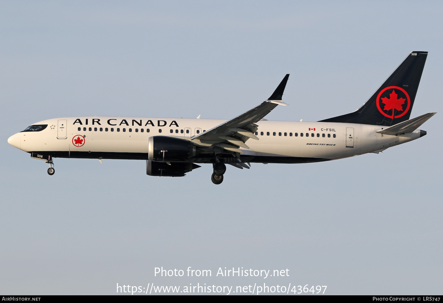 Aircraft Photo of C-FSIL | Boeing 737-8 Max 8 | Air Canada | AirHistory.net #436497