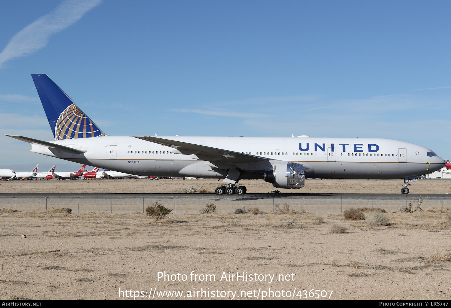 Aircraft Photo of N787UA | Boeing 777-222/ER | United Airlines | AirHistory.net #436507