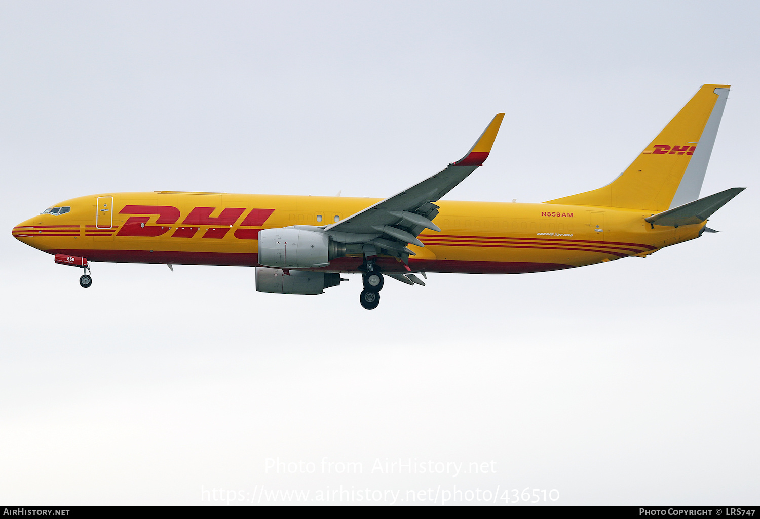 Aircraft Photo of N859AM | Boeing 737-8Q8(SF) | DHL International | AirHistory.net #436510